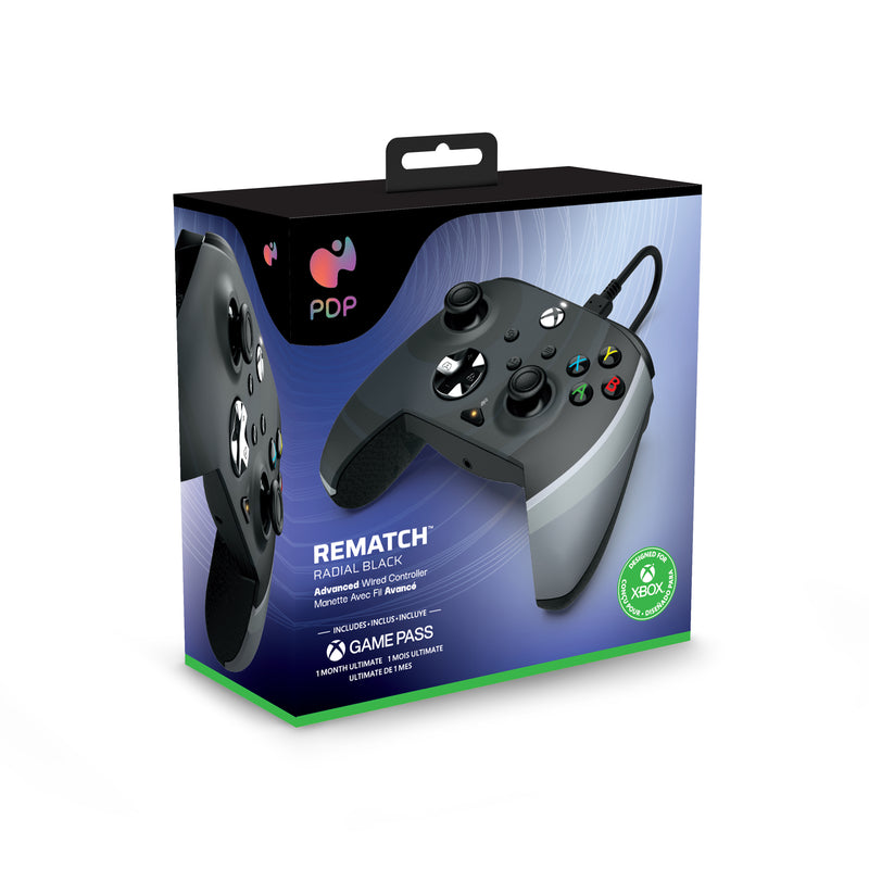 PDP Gaming Rematch Wired Controller - Radial Black (Xbox Series X)