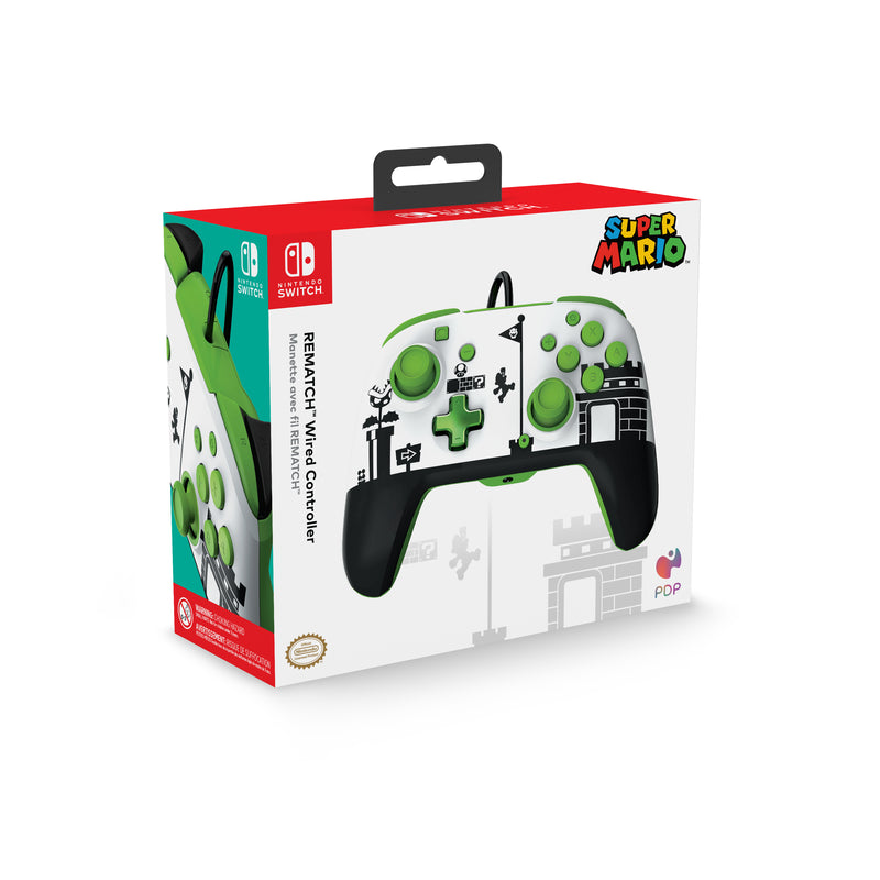 PDP Gaming PDP Wired Rematch Controller - Super Mario Retro (Nintendo Switch)