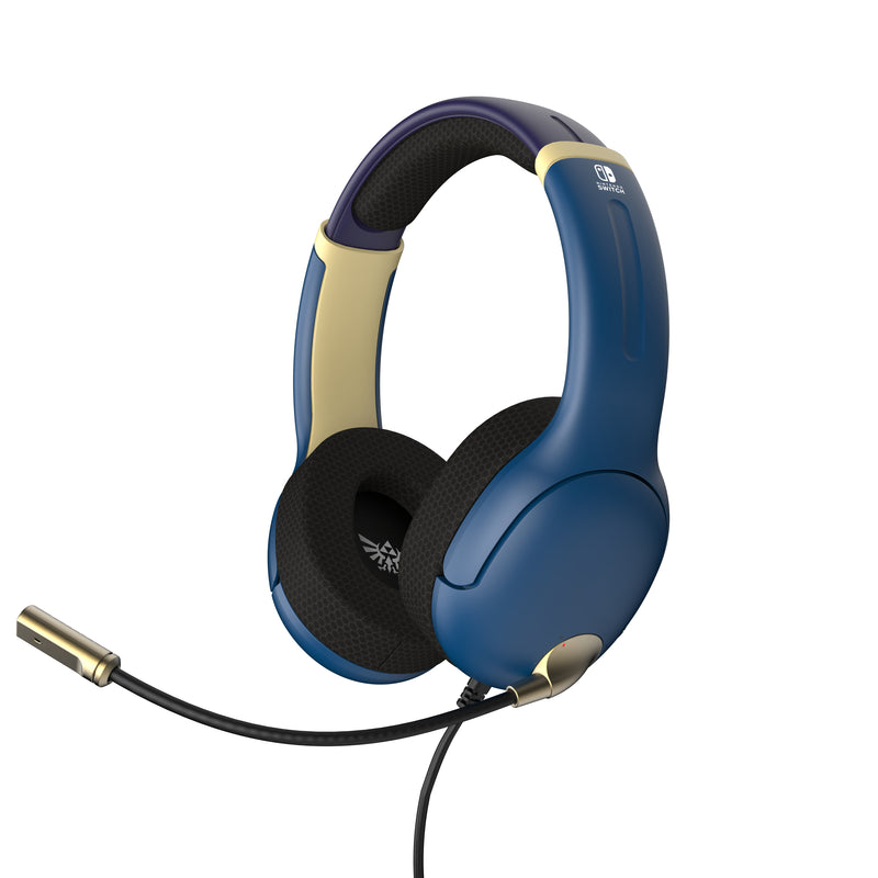 PDP Gaming Airlite Wired Headset - Zelda Hyrule Brave Blue (Nintendo Switch)