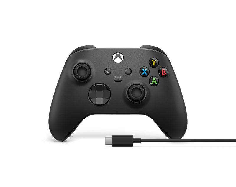 Xbox Wireless Controller - Carbon Black + USB-C Cable