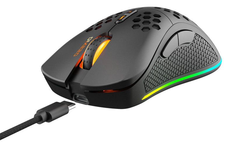 Deltaco Gaming DM220 Wireless Lightweight Gaming Mouse, RGB LED, 2.4 GHz USB