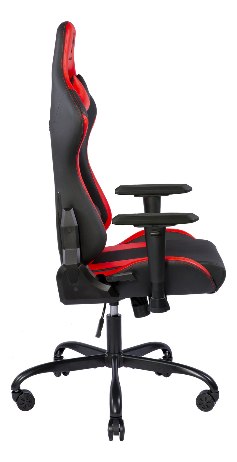 Deltaco Gaming DC210R Gaming Chair, PU-leather, iron frame - Black/Red