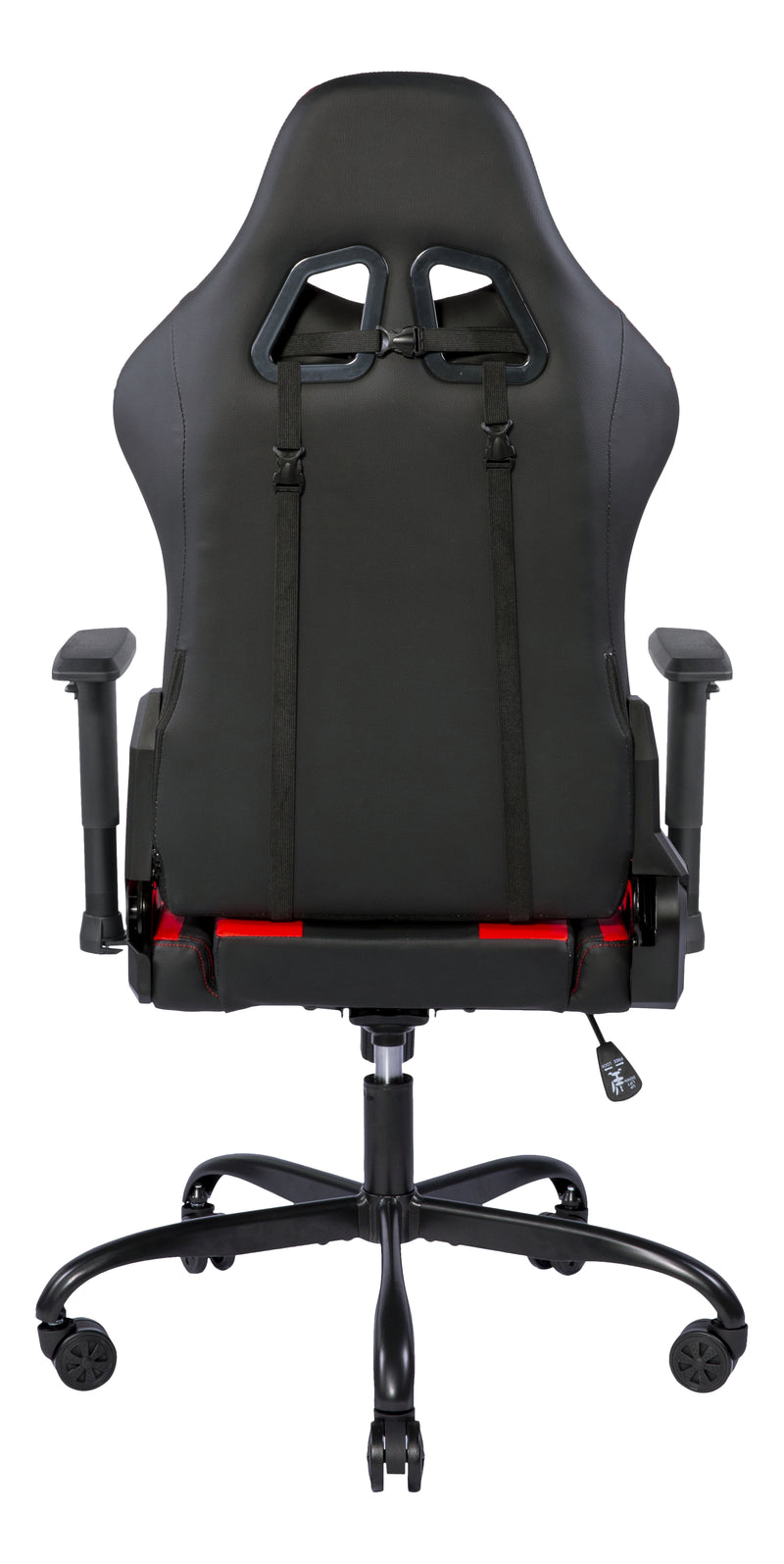 Deltaco Gaming DC210R Gaming Chair, PU-leather, iron frame - Black/Red