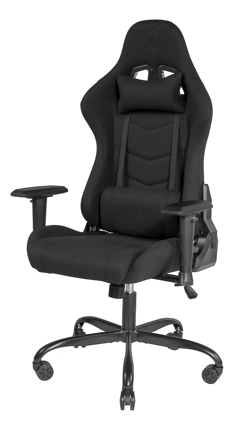 Deltaco Gaming DC220 Gaming Chair, Fabric, iron frame - Black