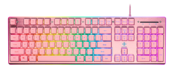 Deltaco Gaming Pink Line PK75 Membraan Toetsenbord - Gaming Keyboard met RGB Verlichting