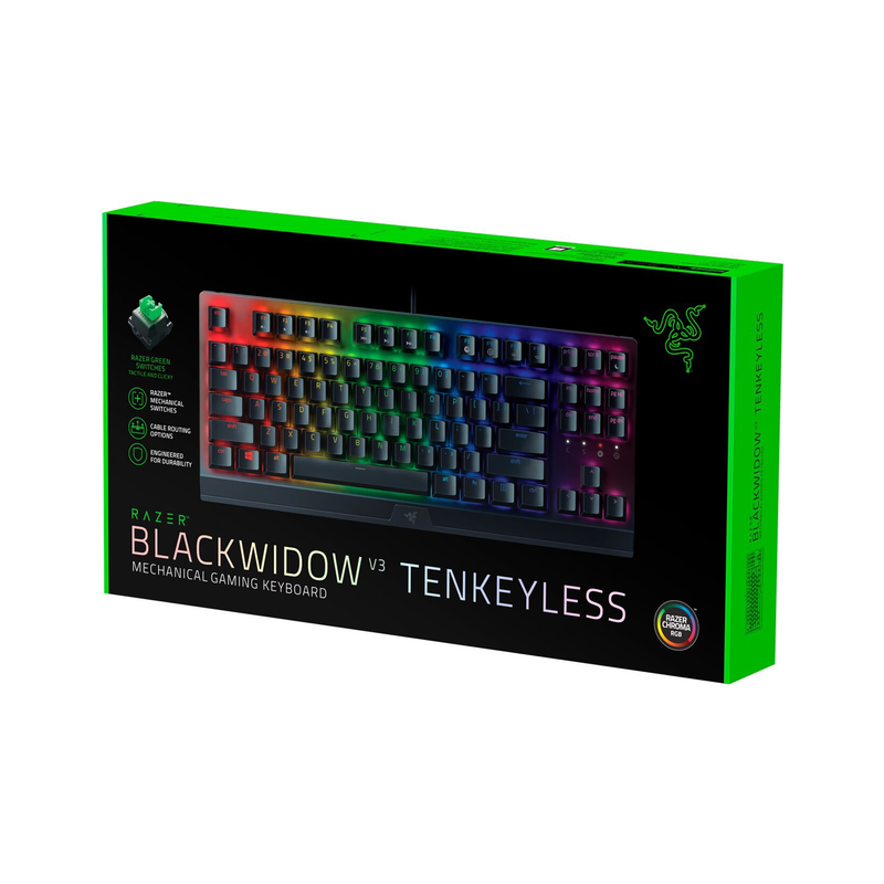 Razer Blackwidow V3 Tenkeyless Mechanisch Gaming Toetsenbord - Groene Switch